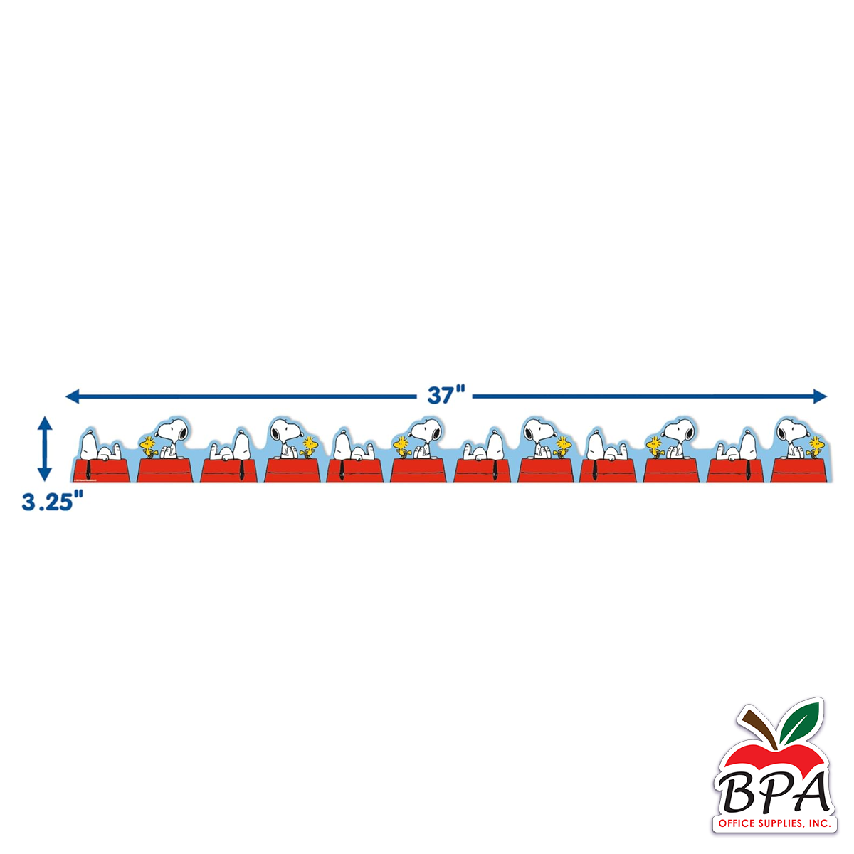 Eureka •  Borde "Peanuts Snoopy on Doghouse - Extra Wide Deco Trim"