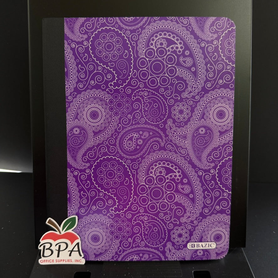 Bazic •  Libreta grande de carpeta blanda: Paisley