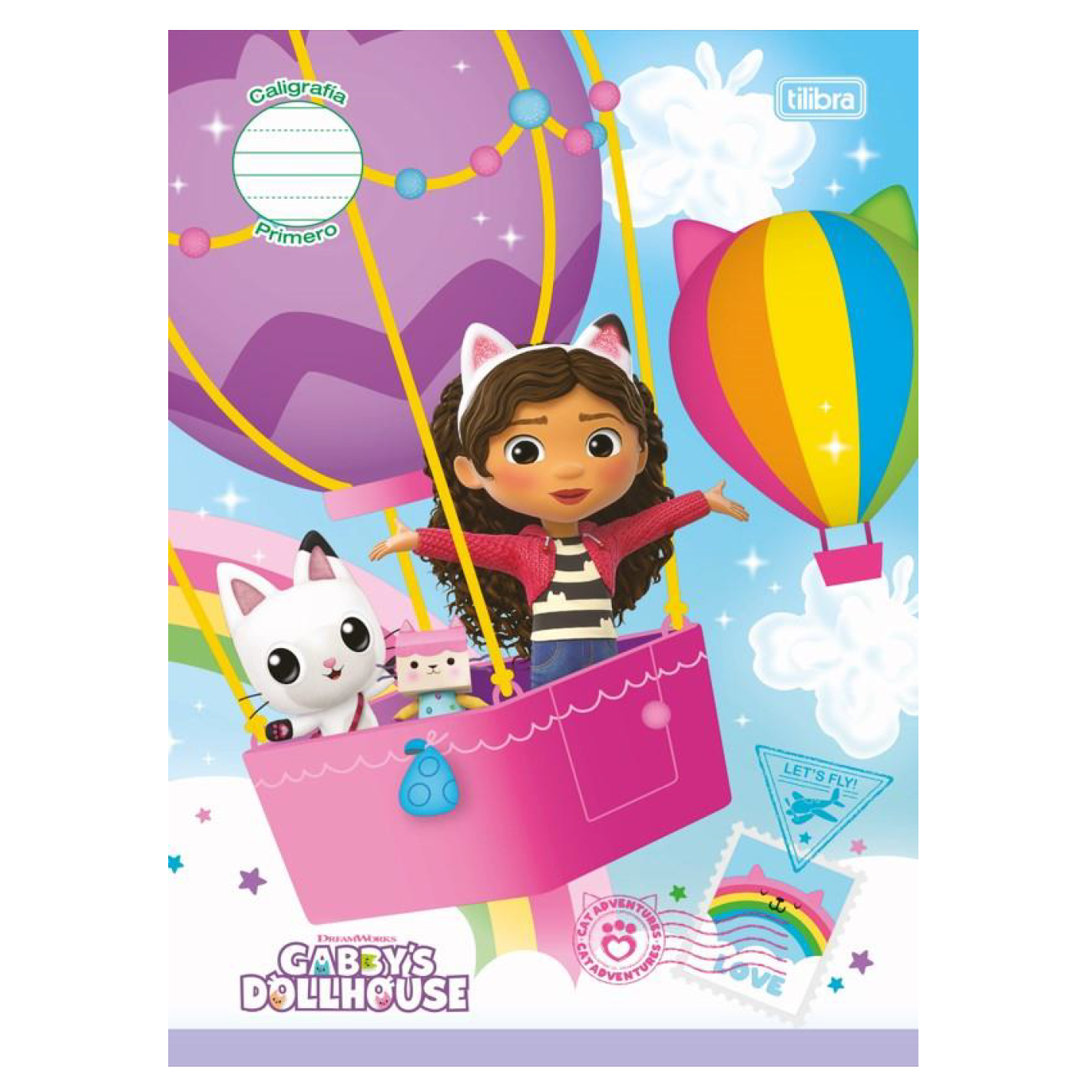 Tilibra •  Libreta caligrafía 1st (first) carpeta blanda "Gabby's Dollhouse"