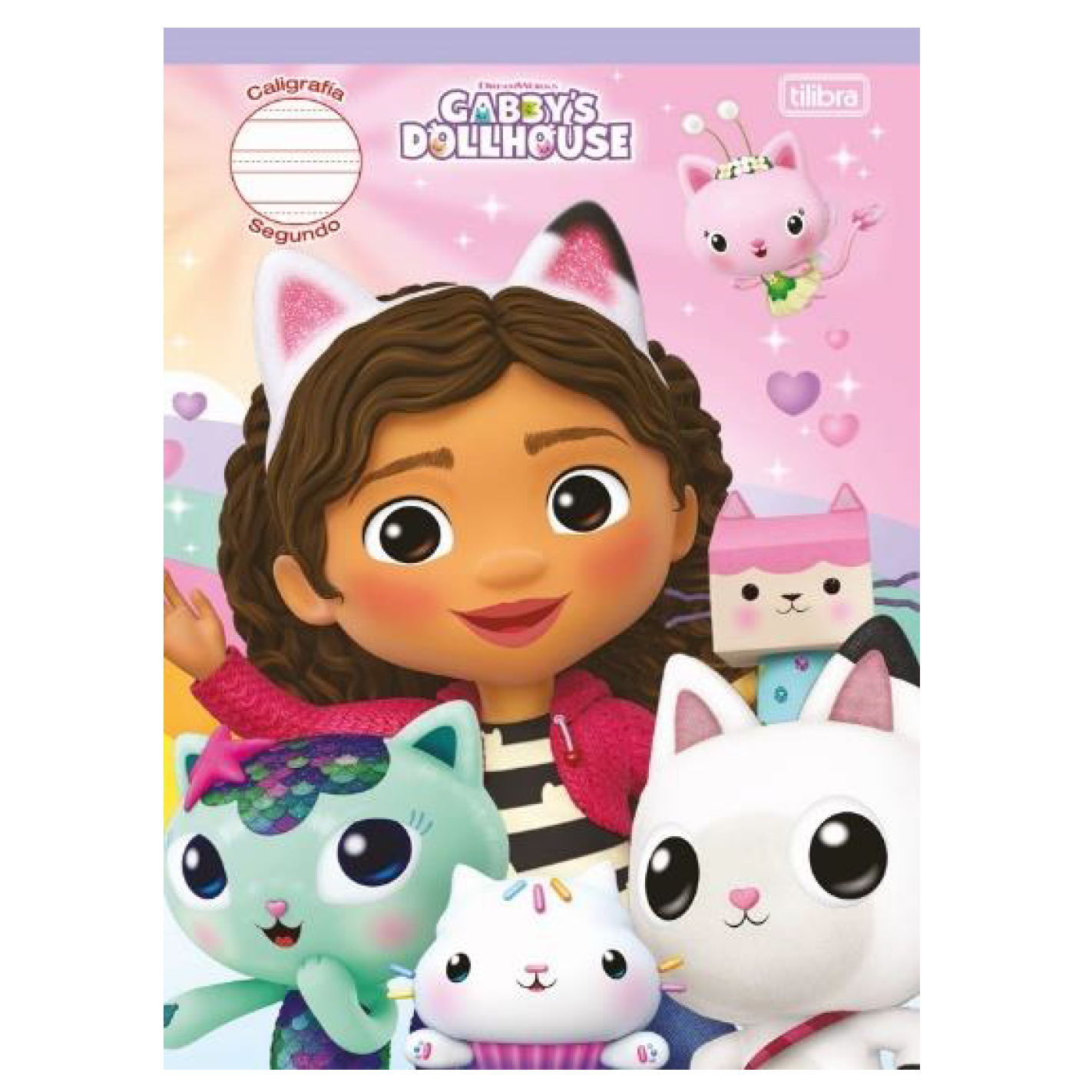 Tilibra •  Libreta caligrafía 1st (first) carpeta blanda "Gabby's Dollhouse"