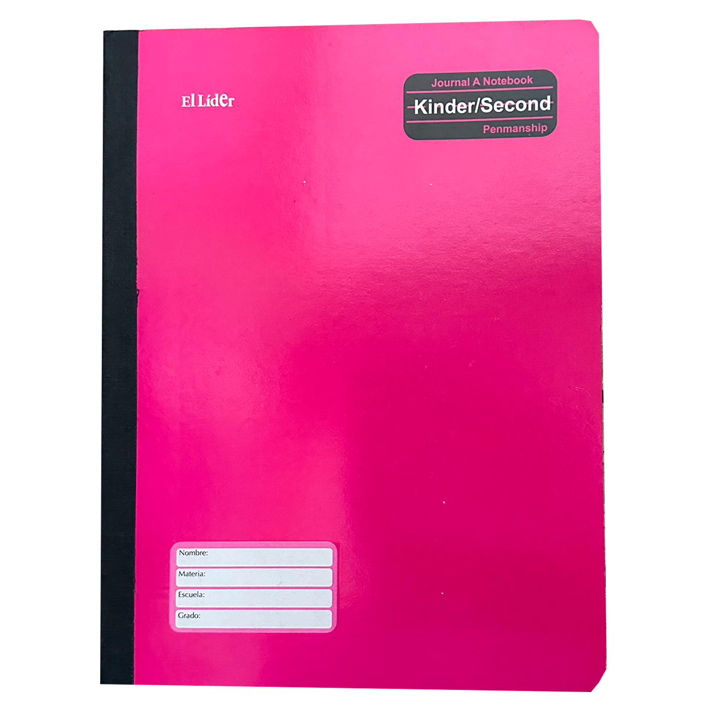 El Líder •  Libreta caligrafía 2nd (second) carpeta blanda