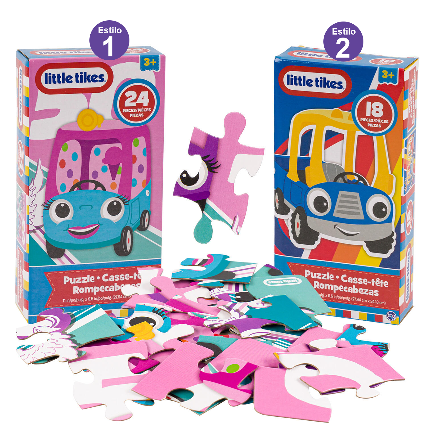 Puzzle •  Rompecabeza de 24 o 18  piezas "Little Tikes"