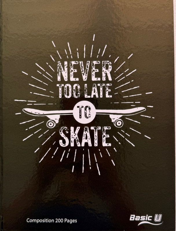 Credeal • Libreta grande carpeta dura "Skate"