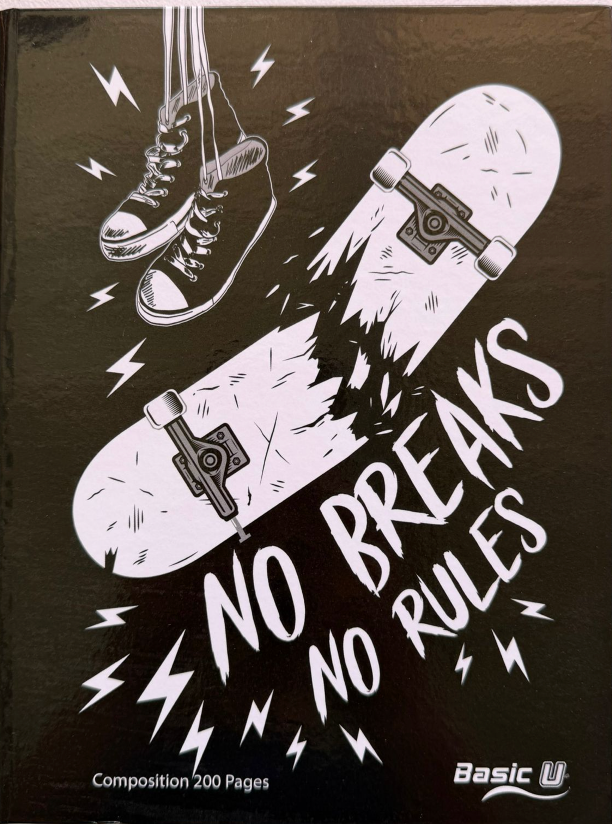 Credeal • Libreta grande carpeta dura "Skate"