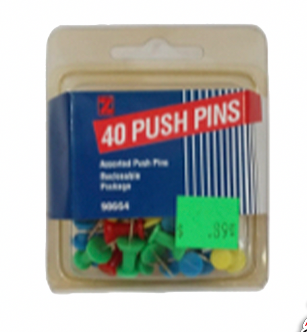 Z-Int •  Tachuelas (Push Pins - 40 piezas)