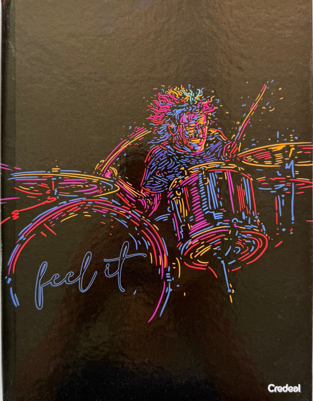 Credeal • Libreta grande carpeta dura "E Music"