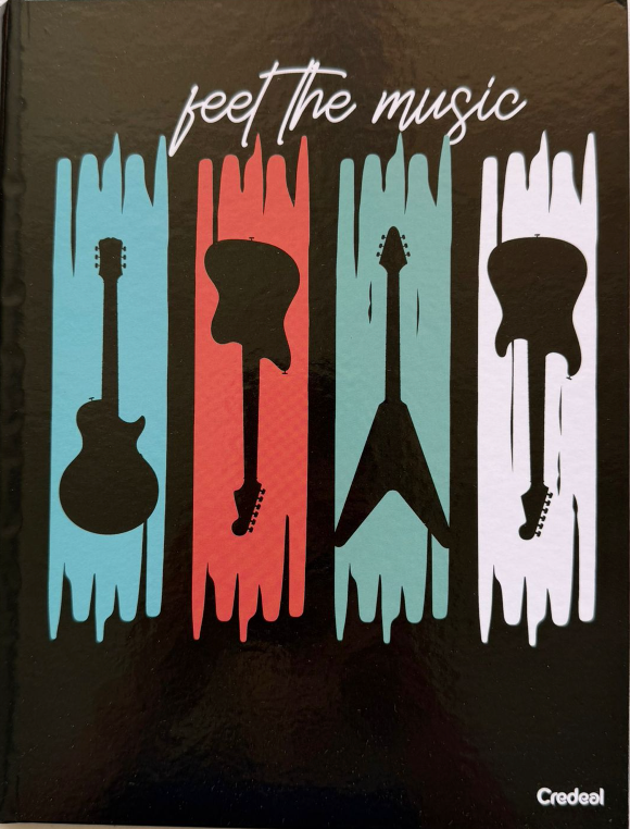 Credeal • Libreta grande carpeta dura "E Music"