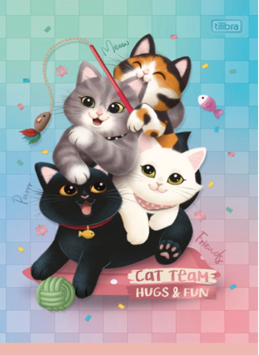 Tilibra •  Libreta grande carpeta blanda "Purrfect 2026"