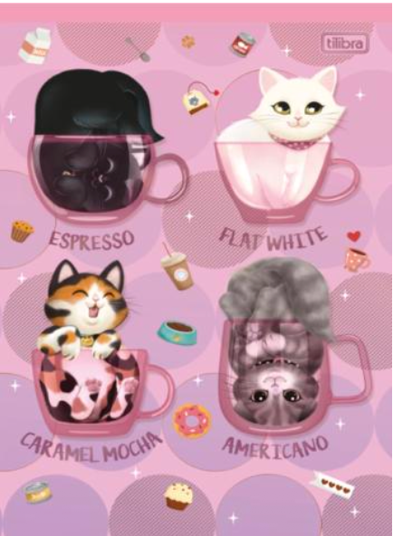 Tilibra •  Libreta grande carpeta blanda "Purrfect 2026"