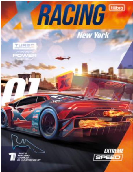 Foroni •  Libreta grande carpeta blanda "X-Racing 2026"