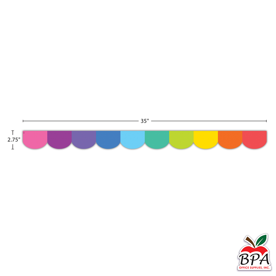 Teacher Created Resources •  Borde "Colorful - Scalloped Die-cut"