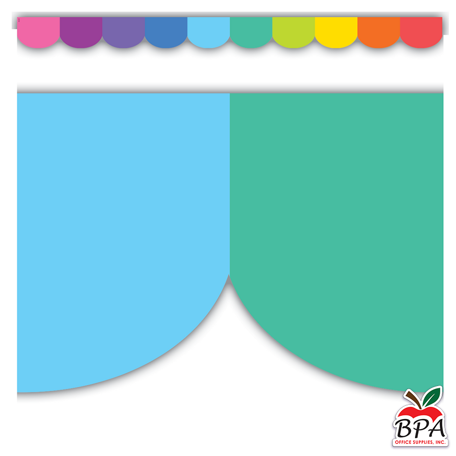 Teacher Created Resources •  Borde "Colorful - Scalloped Die-cut"