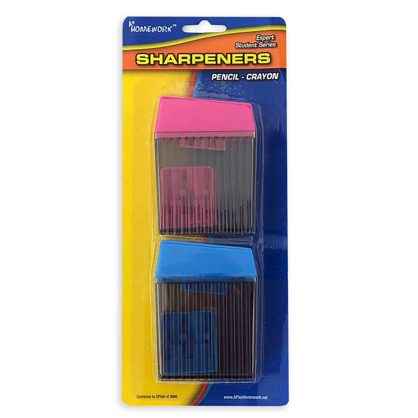 A Plus Homework • Sacapuntas de doble orificio (set de 4)