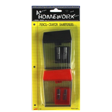 A Plus Homework • Sacapuntas de doble orificio (set de 4)