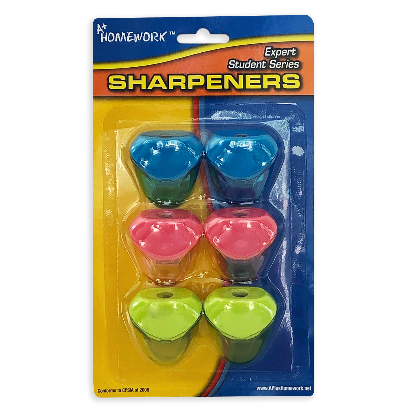 A Plus Homework • Sacapuntas (set de 6)
