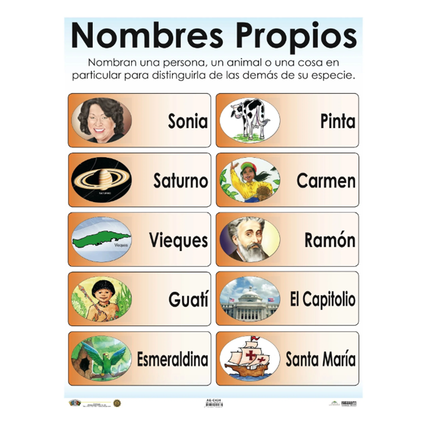 Anisa •  Cartel "Nombres propios"
