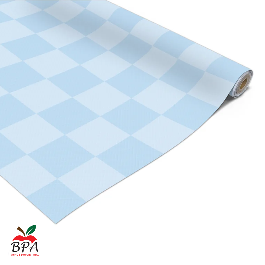Teacher Created Resources • Rollo de papel para bulletin board "Blue Checkers - Better Than Paper"