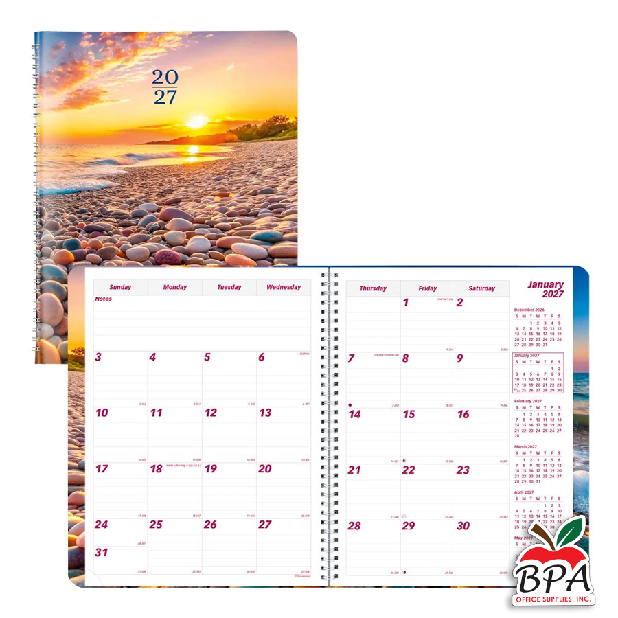 Brownline • Agenda 2027 - Monthly Planner - Beach