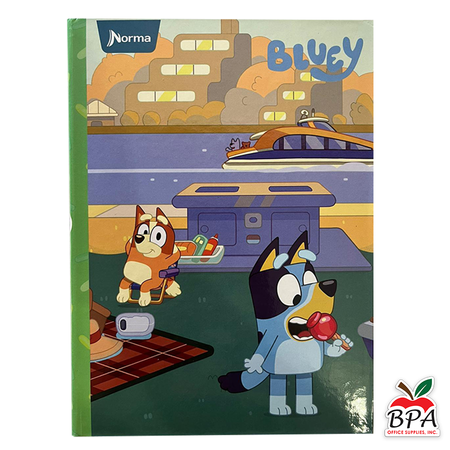 Norma •  Libreta grande carpeta dura "Bluey 2024"