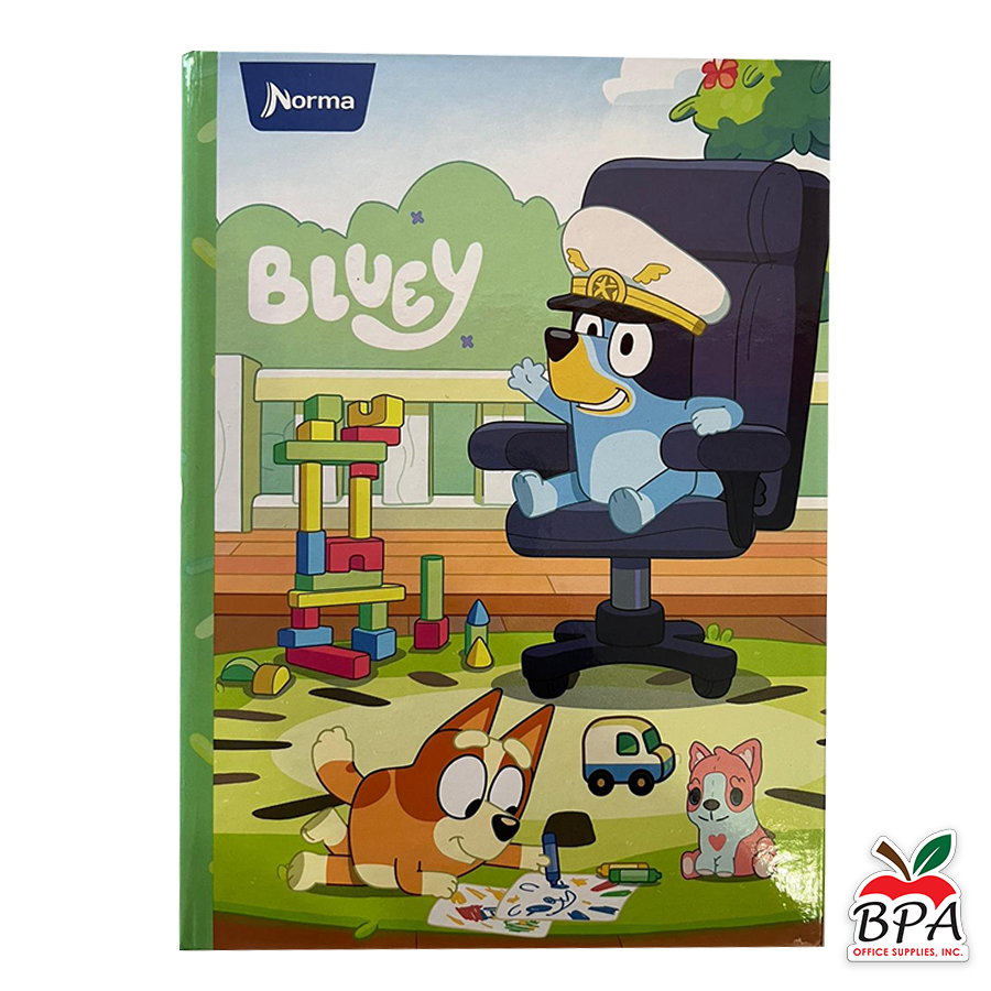 Norma •  Libreta grande carpeta dura "Bluey 2024"