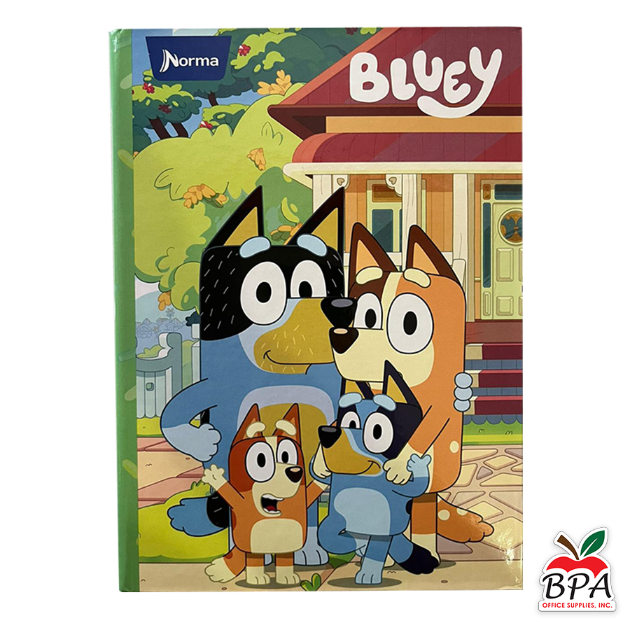 Norma •  Libreta grande carpeta dura "Bluey 2024"