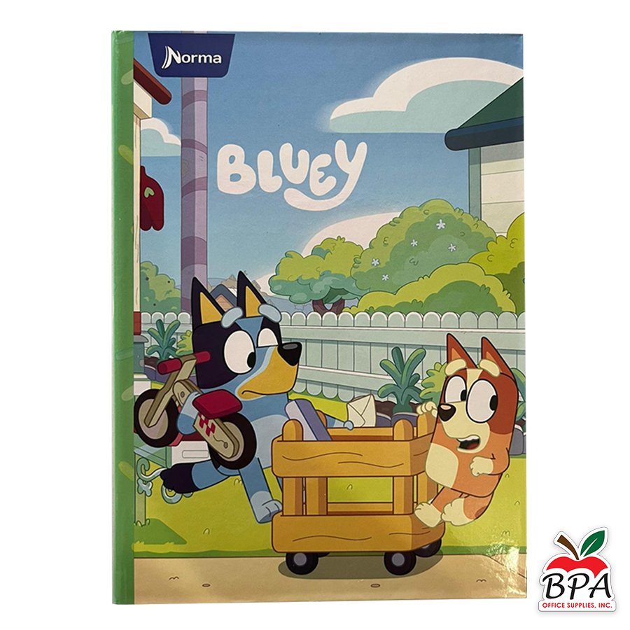 Norma •  Libreta grande carpeta dura "Bluey 2024"