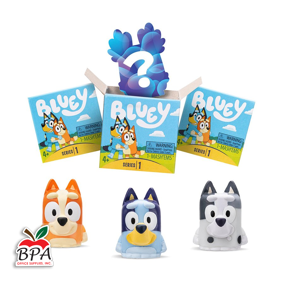 Bluey •  Mash'ems Fiure "Bluey" (1 Unidad - Estilo Misterioso)
