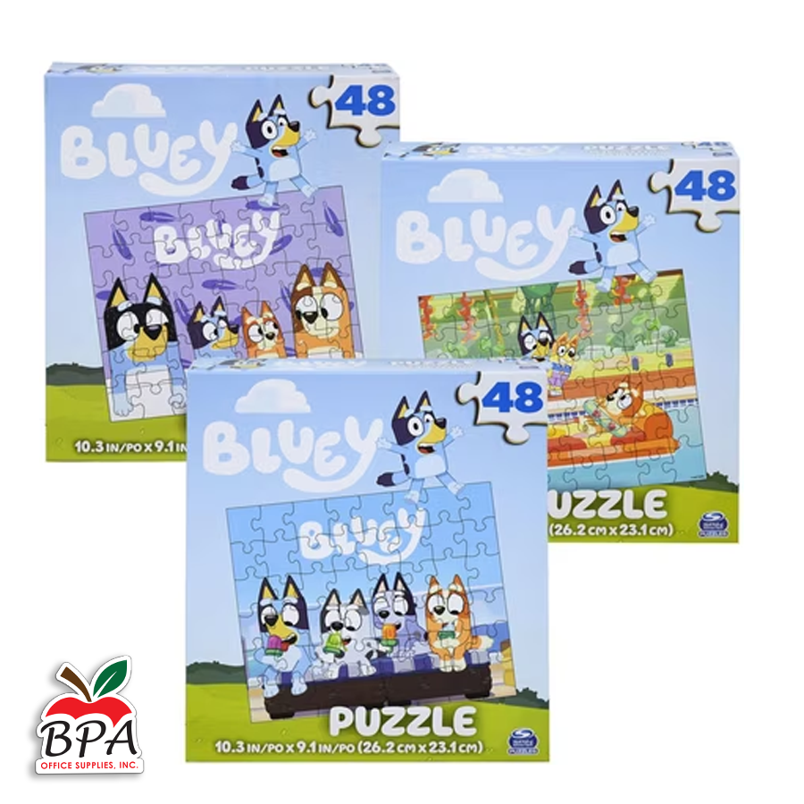 Bluey •  Rompecabezas de 48 piezas (1 unidad - variedad de estilos)