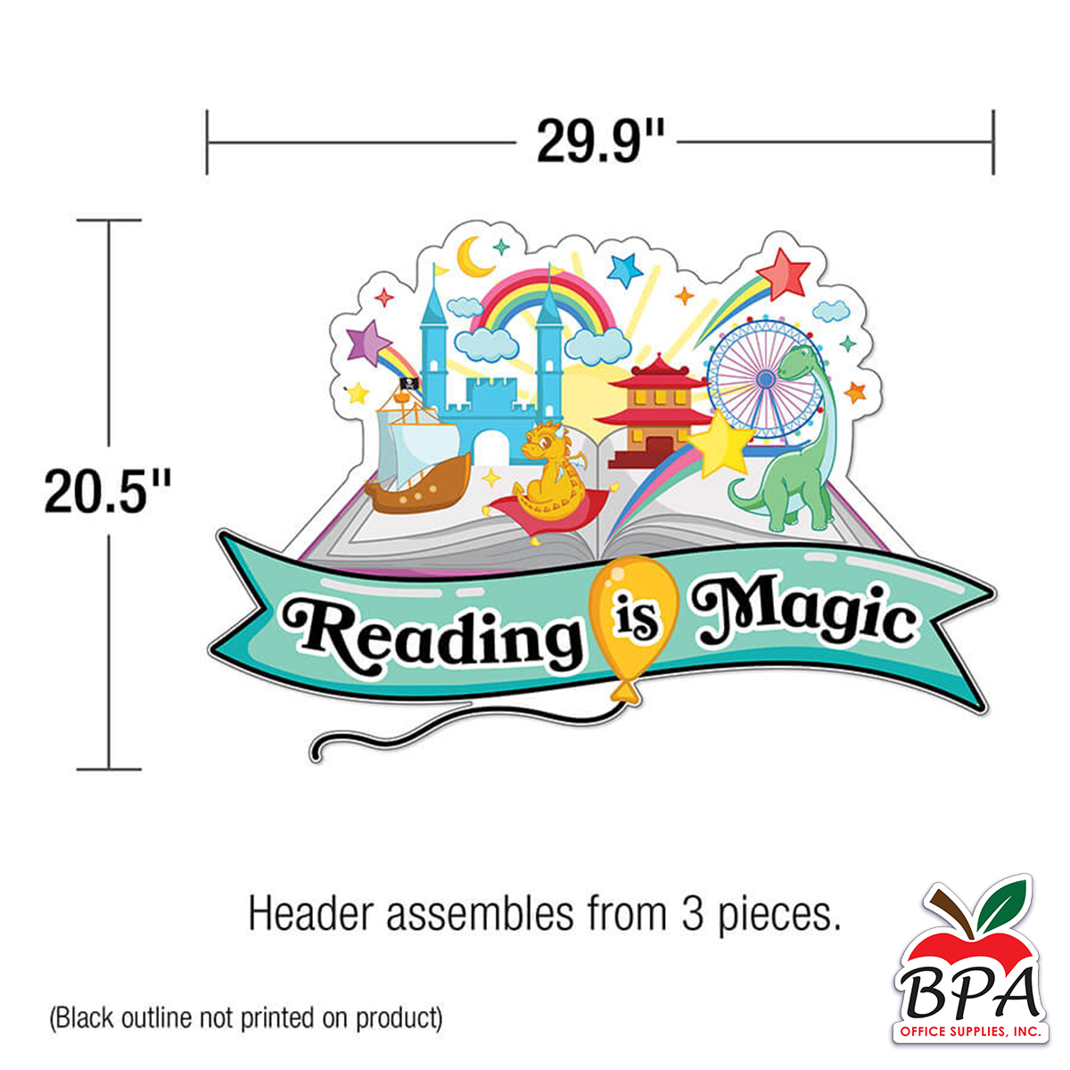 Carson Dellosa • Set-decorativo "Reading Is Magic"