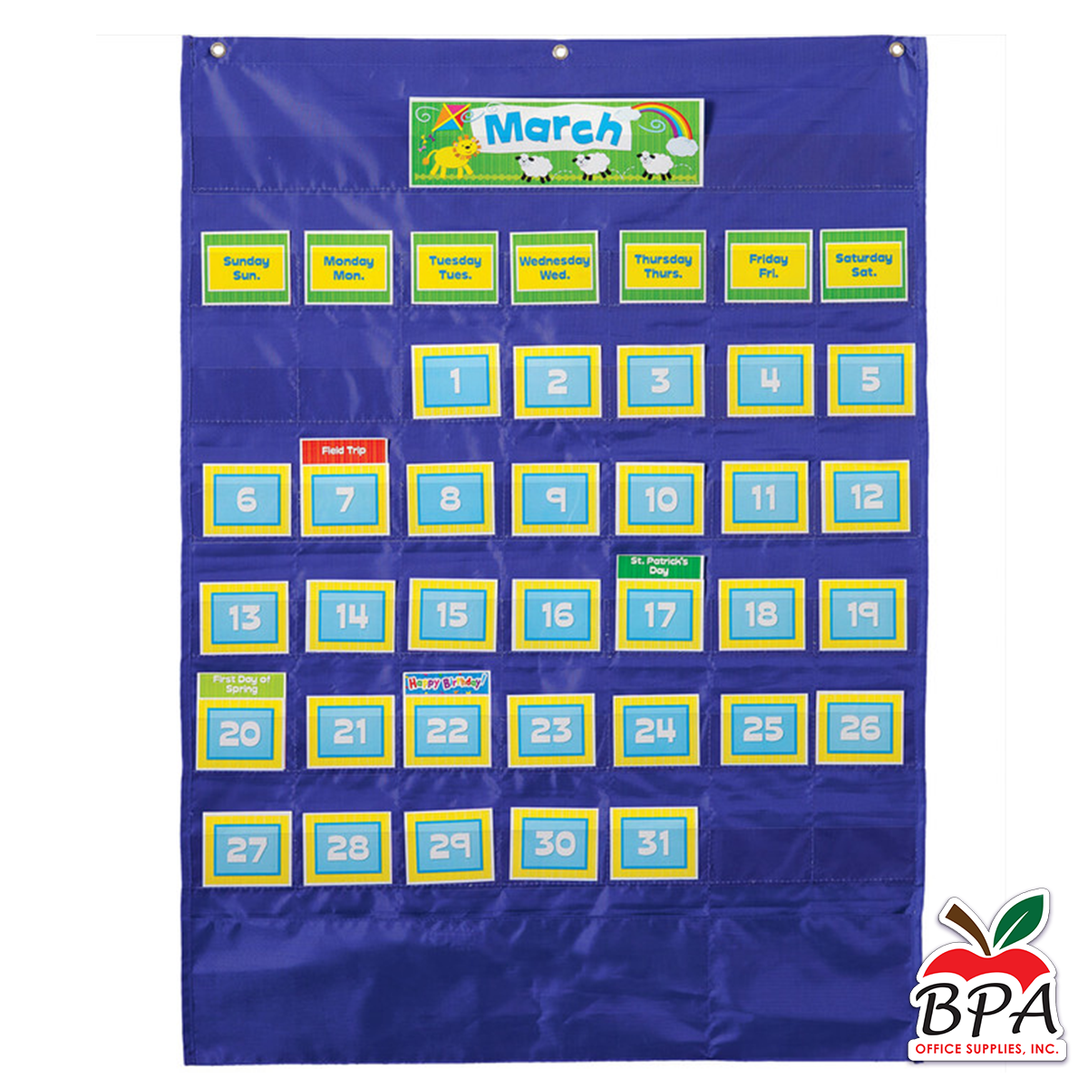 Carson Dellosa • Deluxe Calendar Pocket Chart