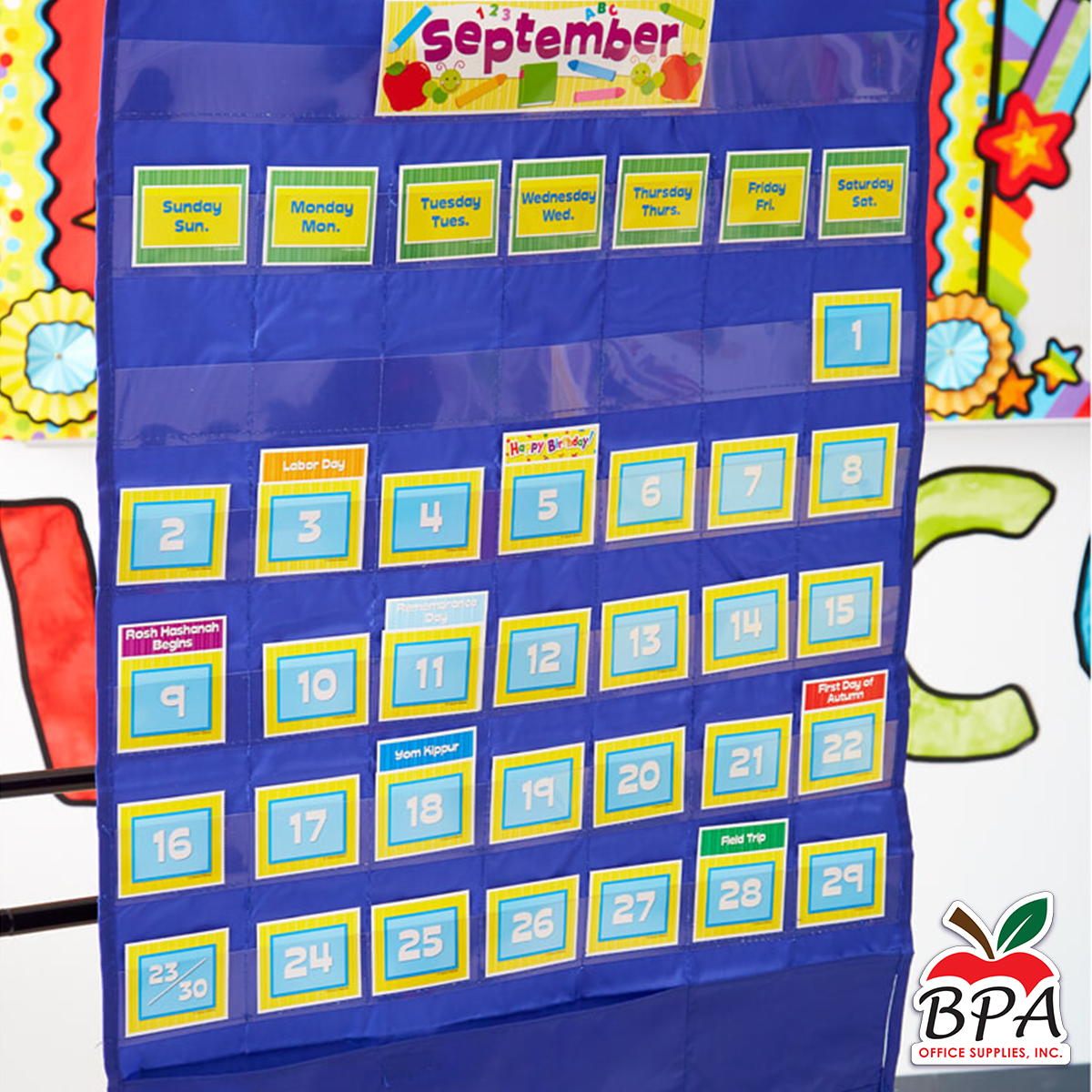 Carson Dellosa • Deluxe Calendar Pocket Chart