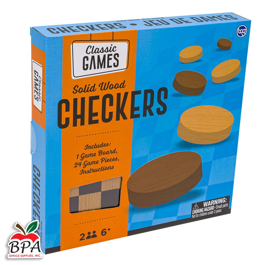 Classic Games • Checkers en Madera