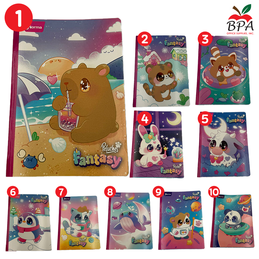 Norma • Libreta grande "Peluche Fantasy" 2026 (Variedad de estilos)
