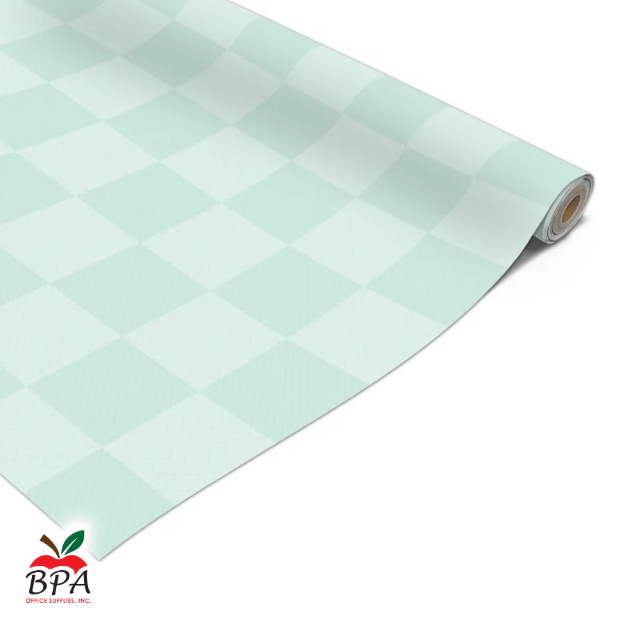 Teacher Created Resources • Rollo de papel para bulletin board "Green Checkers - Better Than Paper"