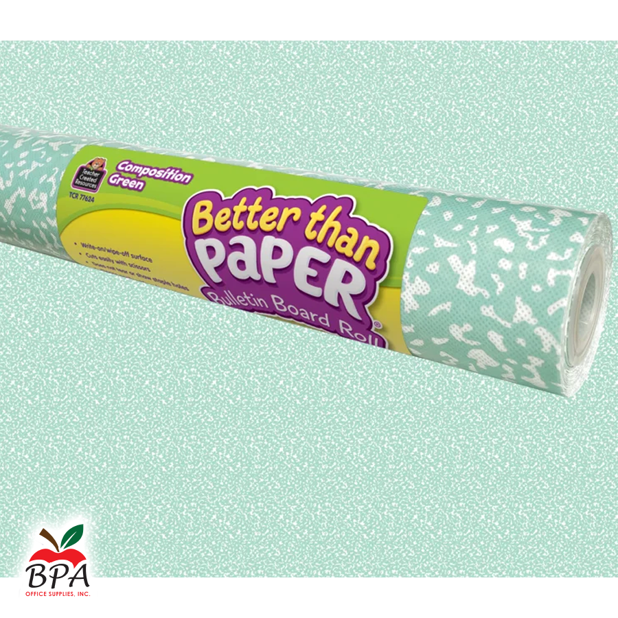 Teacher Created Resources • Rollo de papel para bulletin board "Composition Green - Better Than Paper"