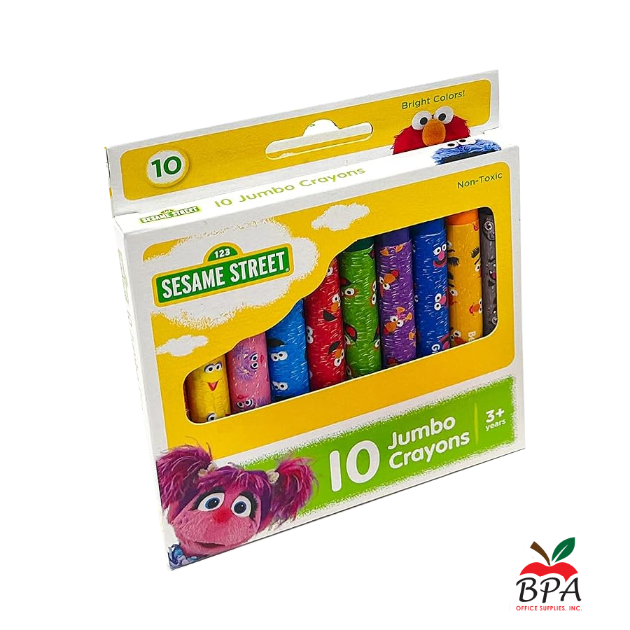Sesame Street • Crayones Jumbo de 10 colores