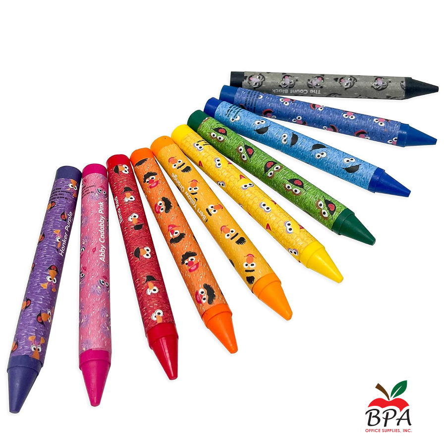 Sesame Street • Crayones Jumbo de 10 colores