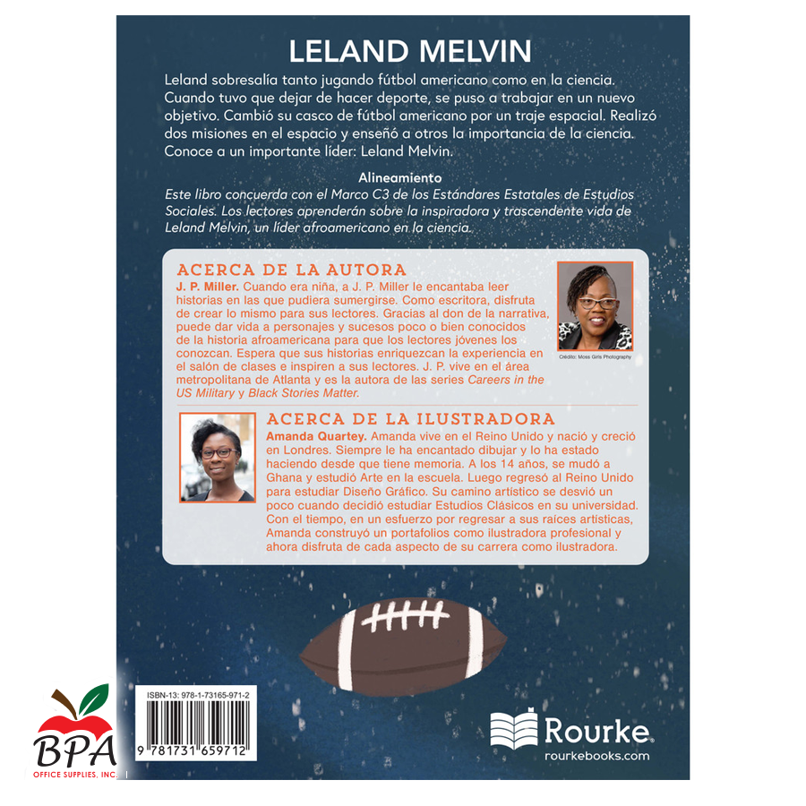 Carson Dellosa •  Libro de líderes "Leland Melvin"