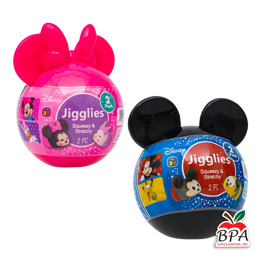 Disney Jigglies Squeezy• Bola plástica con 2 mini "Squishy" de Disney