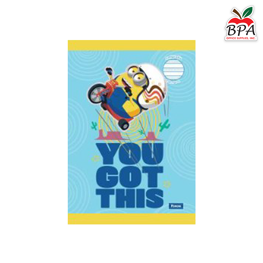 Foroni •  Libreta caligrafía 3rd (third) grande carpeta blanda "Minion"