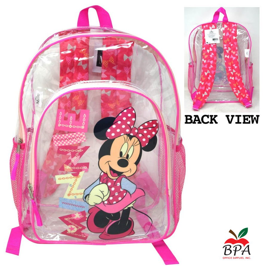 Disney •  Mochila 16" transparente "Minnie Mouse"