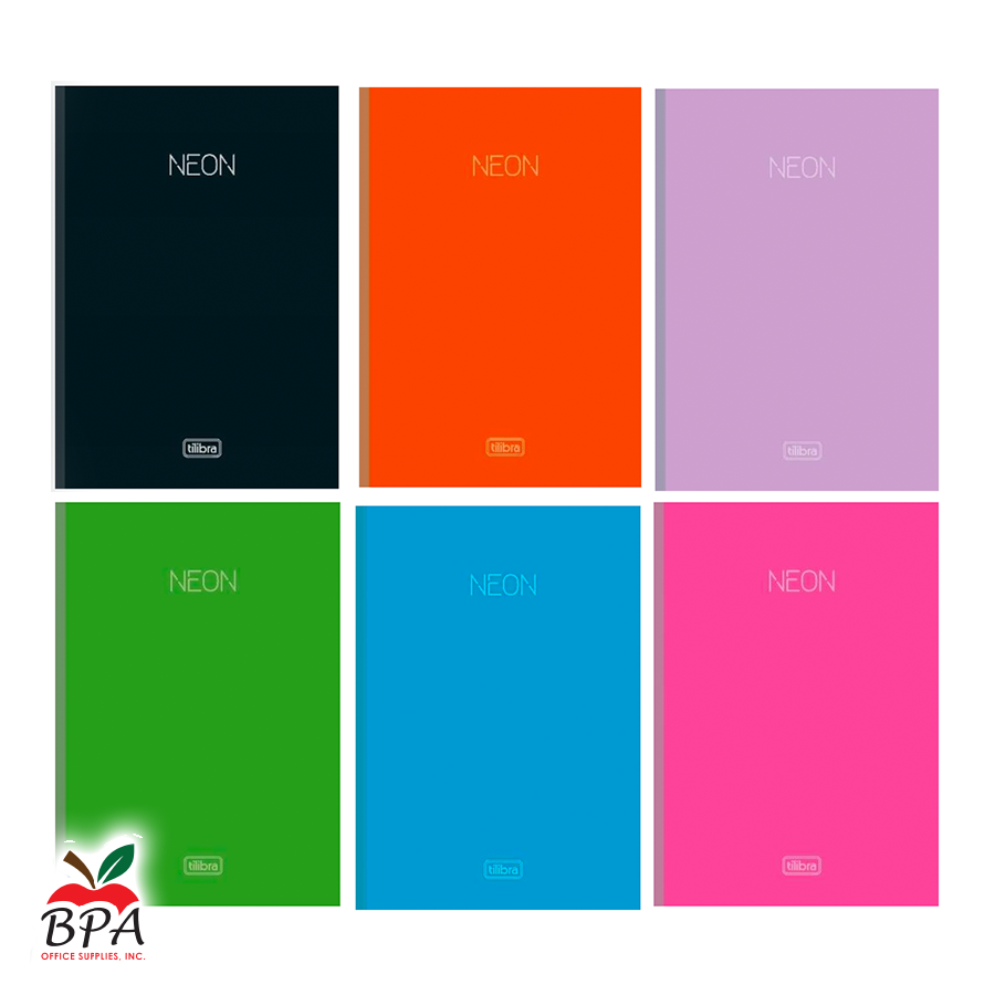 Tilibra •  Libreta grande carpeta dura "Neon 2026"