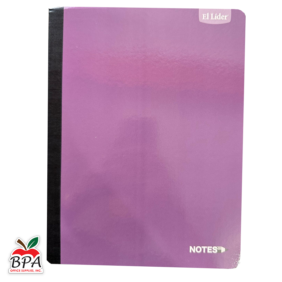 El Líder •  Libreta grande carpeta blanda "Color Notes Neon"