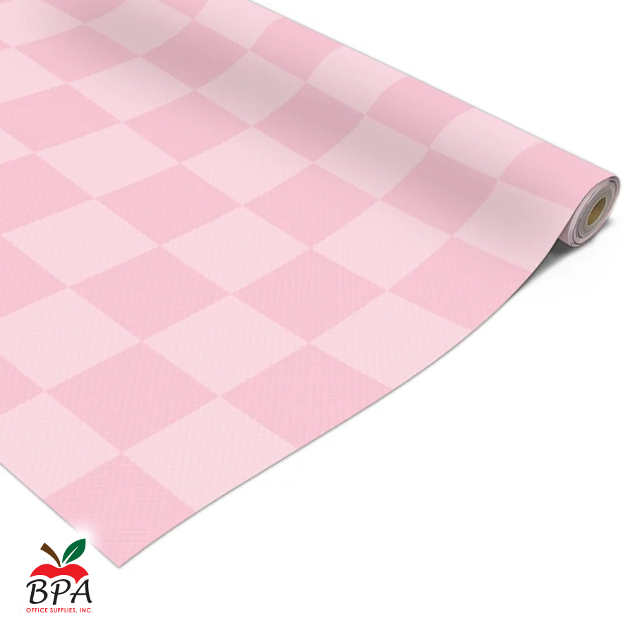 Teacher Created Resources • Rollo de papel para bulletin board "Pink Checkers - Better Than Paper"