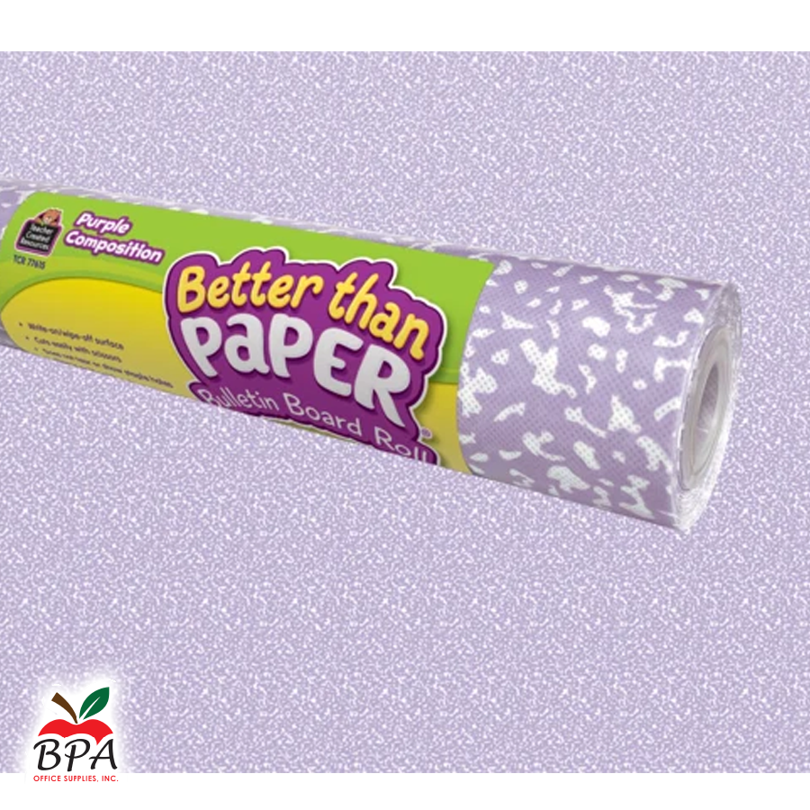 Teacher Created Resources • Rollo de papel para bulletin board "Composition Purple - Better Than Paper"