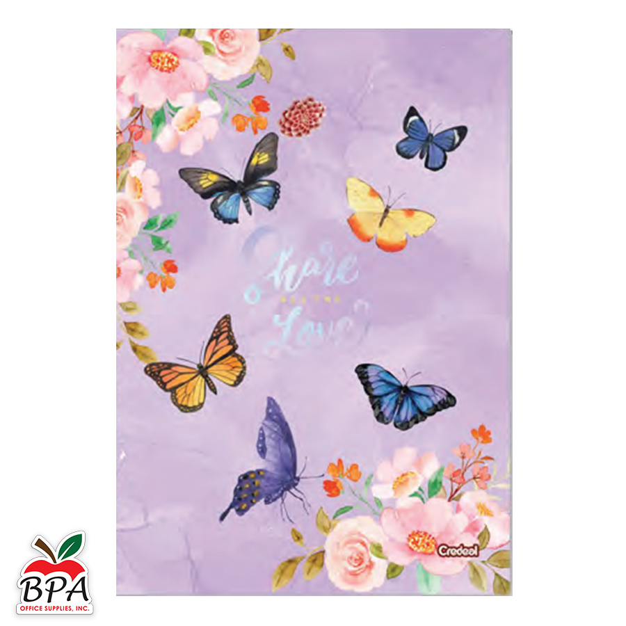 Credeal • Libreta grande carpeta dura "Purpurina"