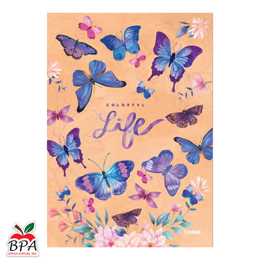 Credeal • Libreta grande carpeta dura "Purpurina"