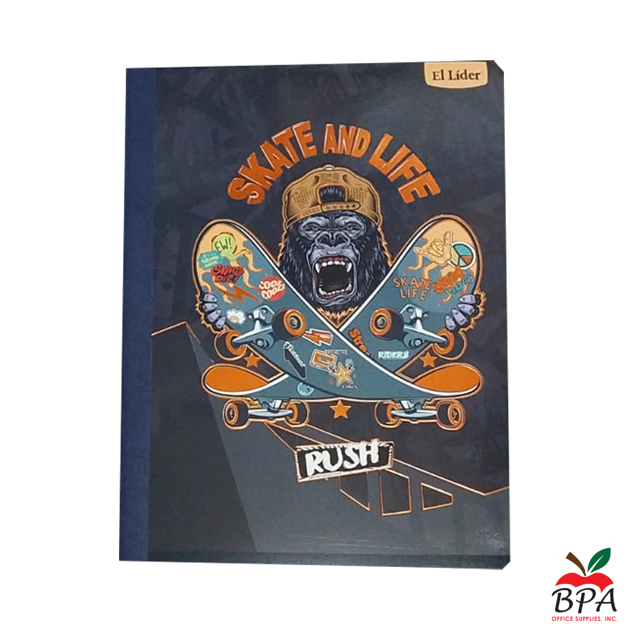 El Líder •  Libreta grande carpeta blanda "Rush Kids"