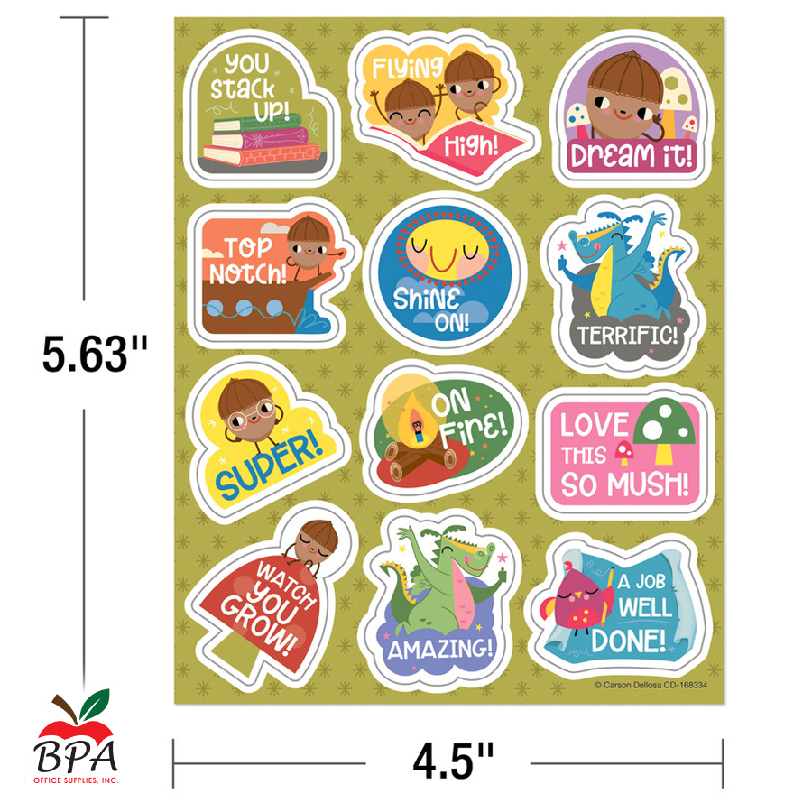 Carson Dellosa • Stickers "Fairy Tale Motivational"