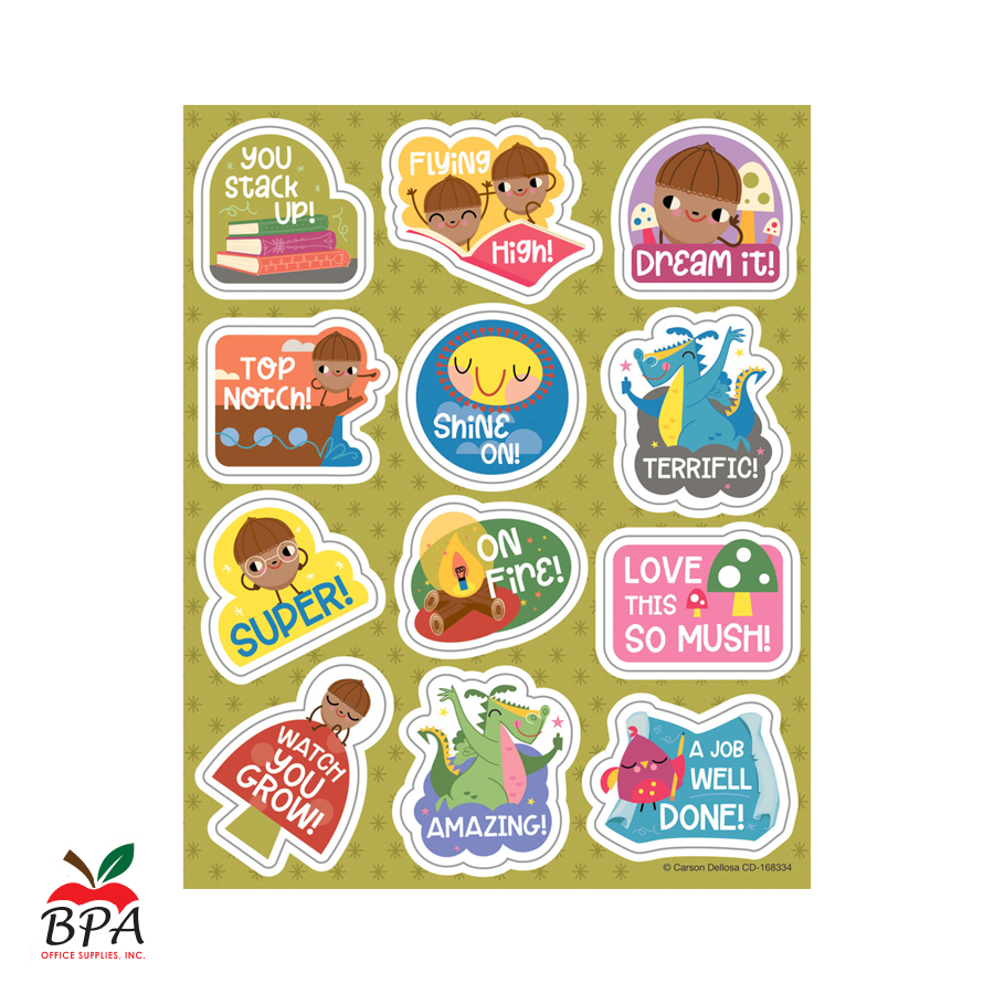 Carson Dellosa • Stickers "Fairy Tale Motivational"